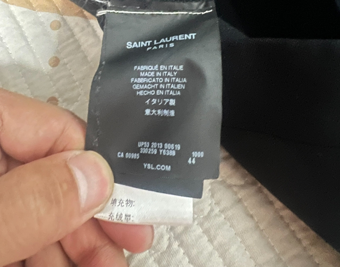 Saint Laurent Black Formal Pants Size 44