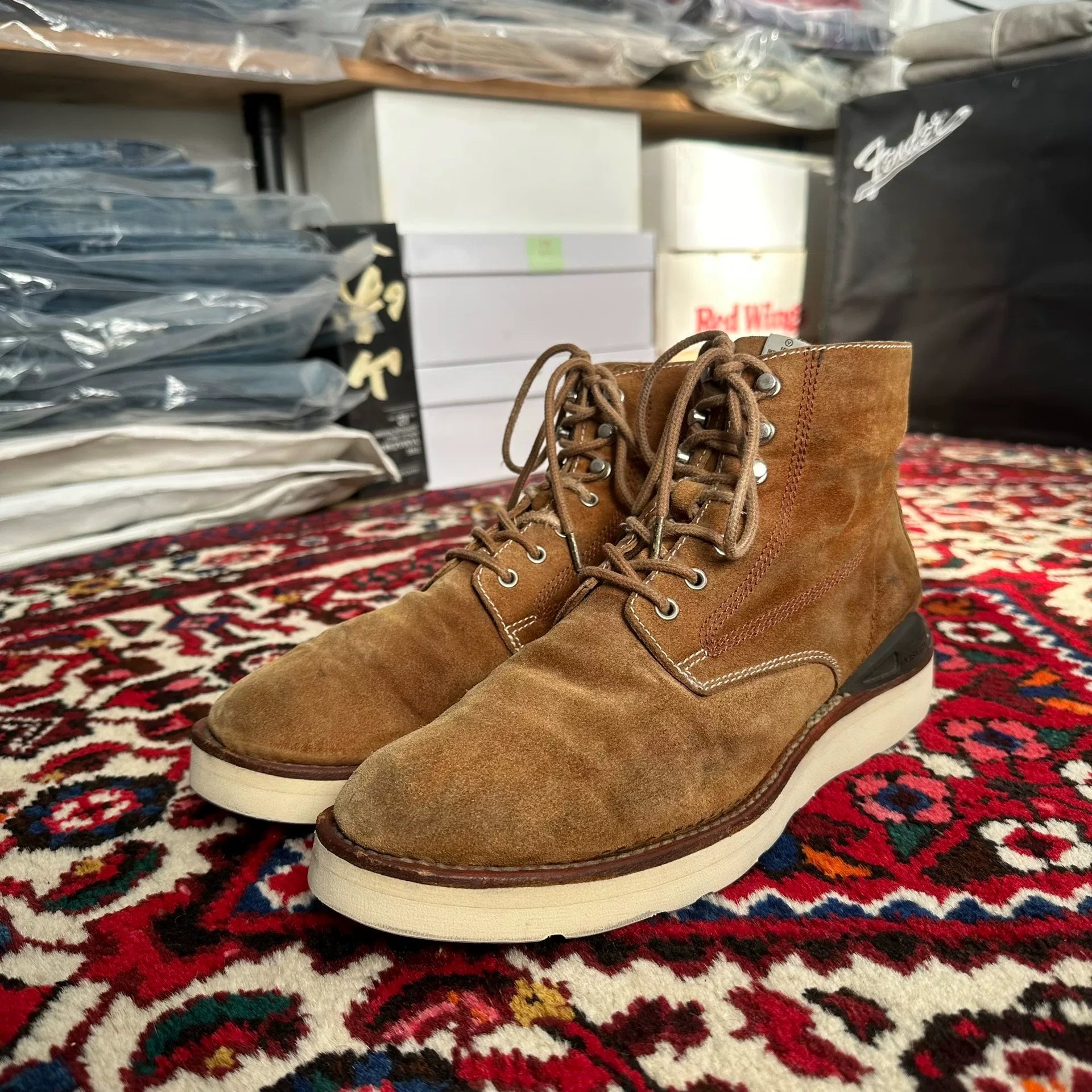 Visvim Suede Boots vintage Style