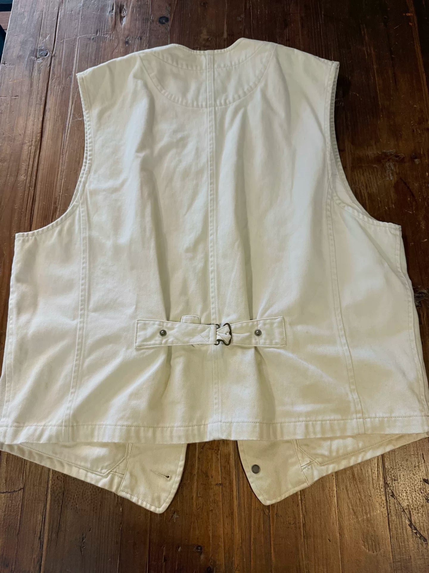 RRL Beige Utility Vest