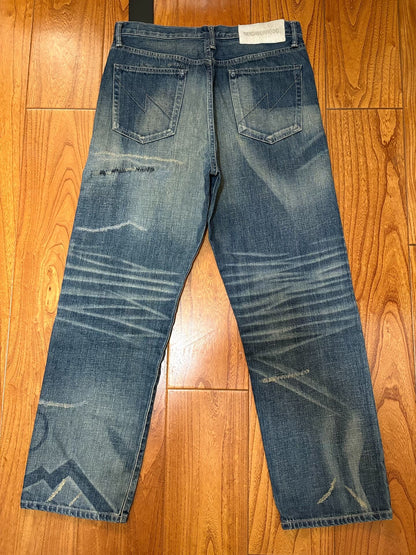 neighborhood savage denim distressed jeans