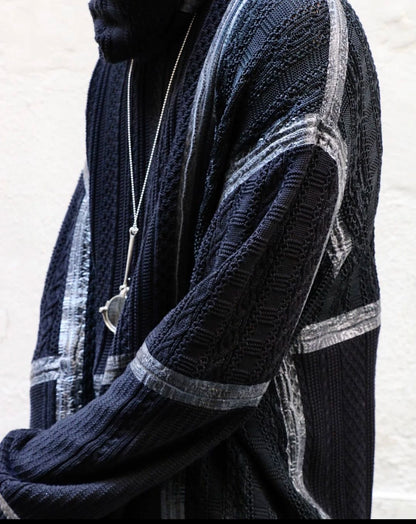 black turtleneck sweater by takahiro miyashita