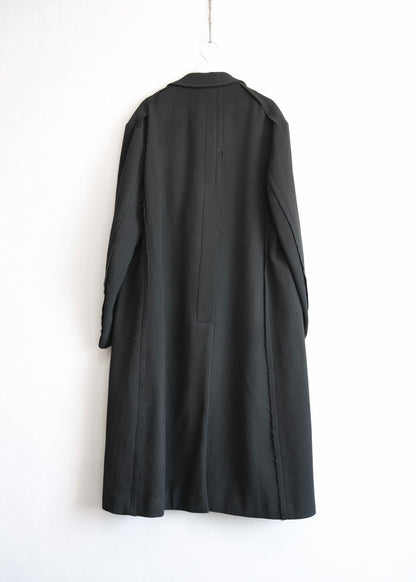 yohji yamamoto wool long coat