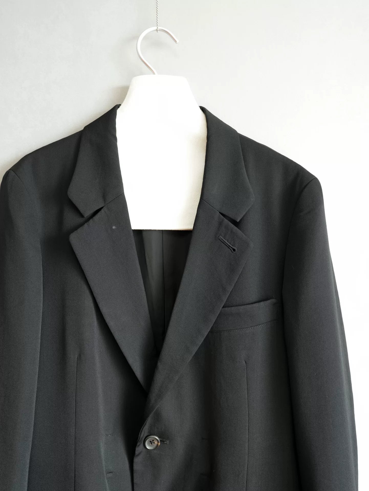 black Yohji Yamamoto tie jacket