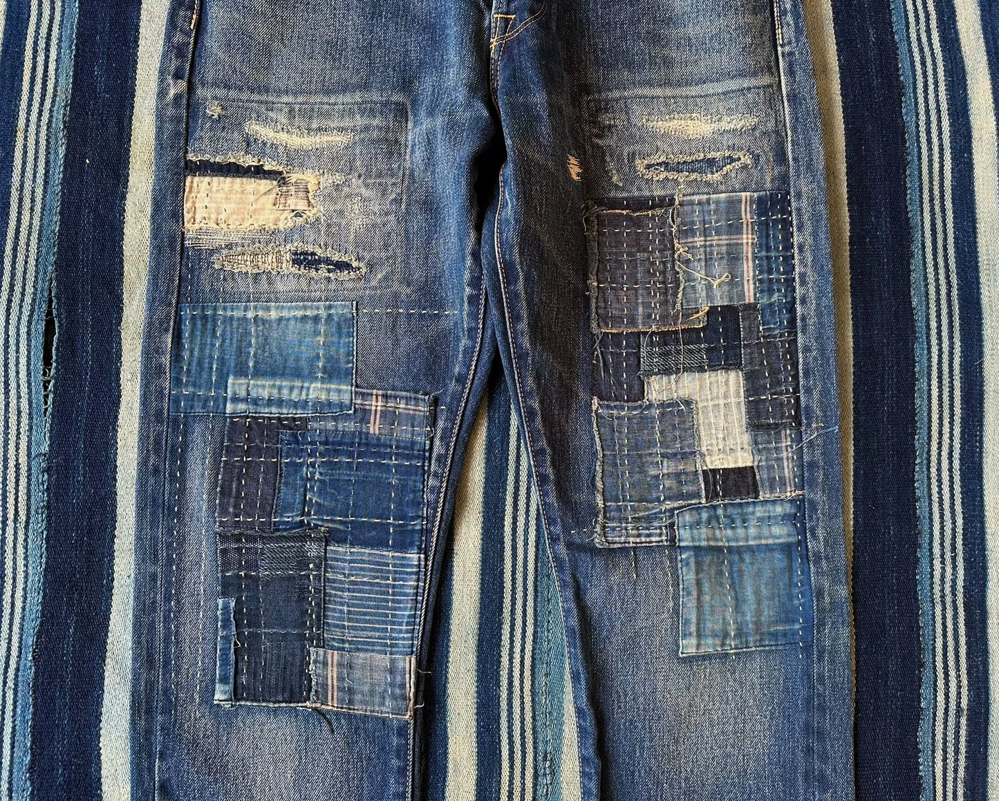 Kuro Aulick 03 Patchwork Denim Pants