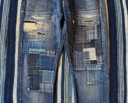 Kuro Aulick 03 Patchwork Denim Pants