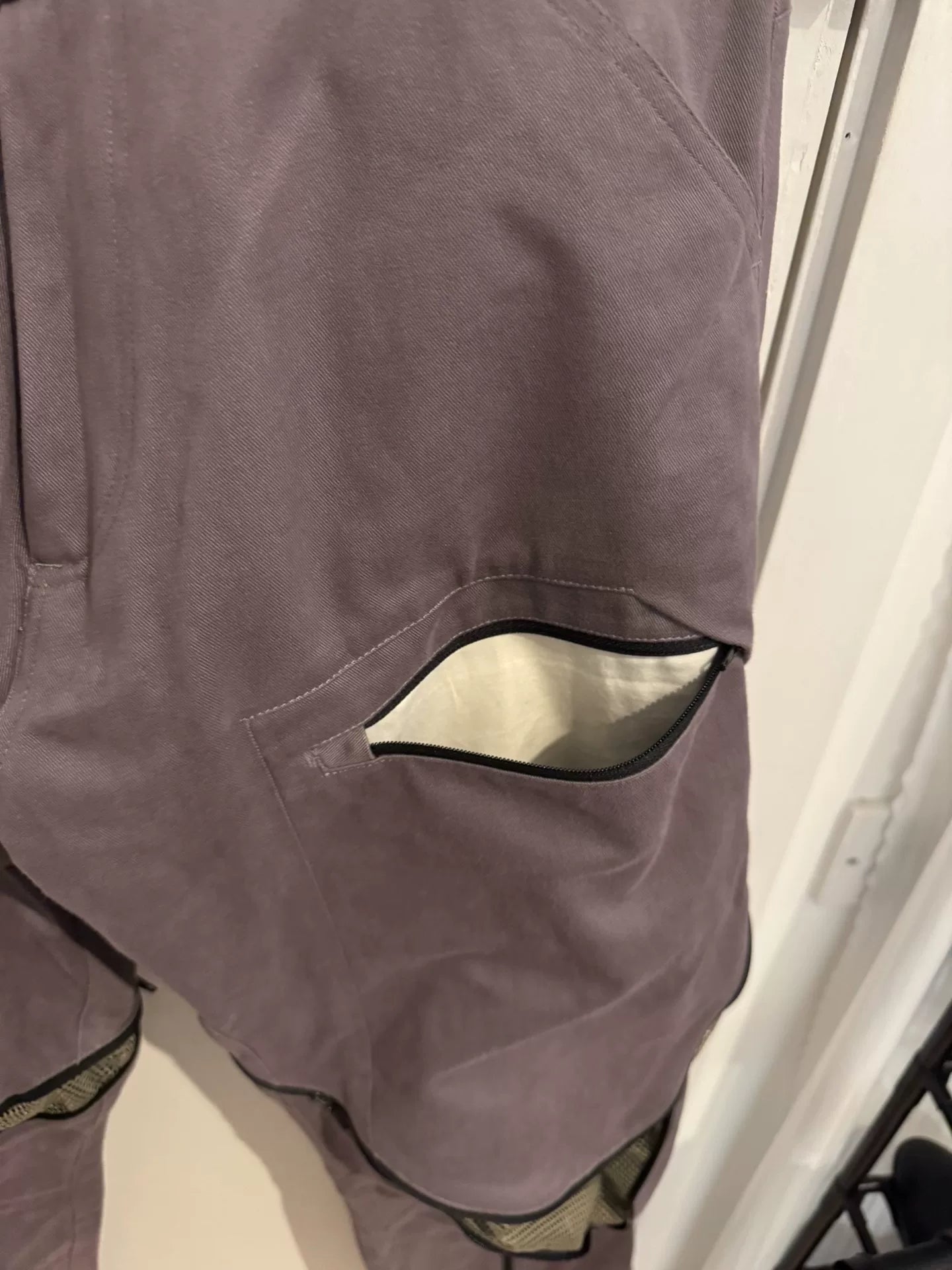 olly shinder utility three-zip trousers