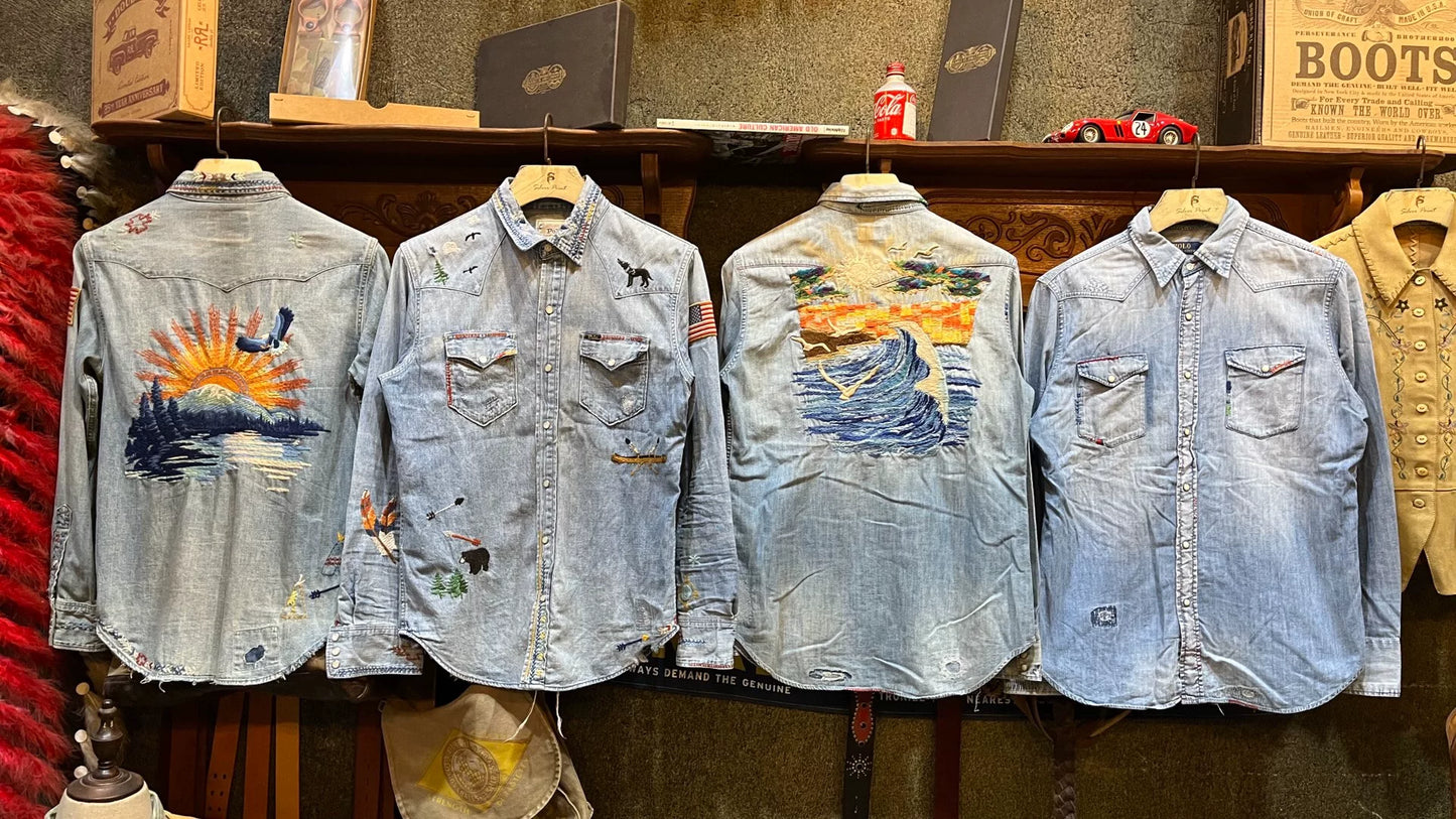 Double RL Ralph Lauren Embroidered Shirt