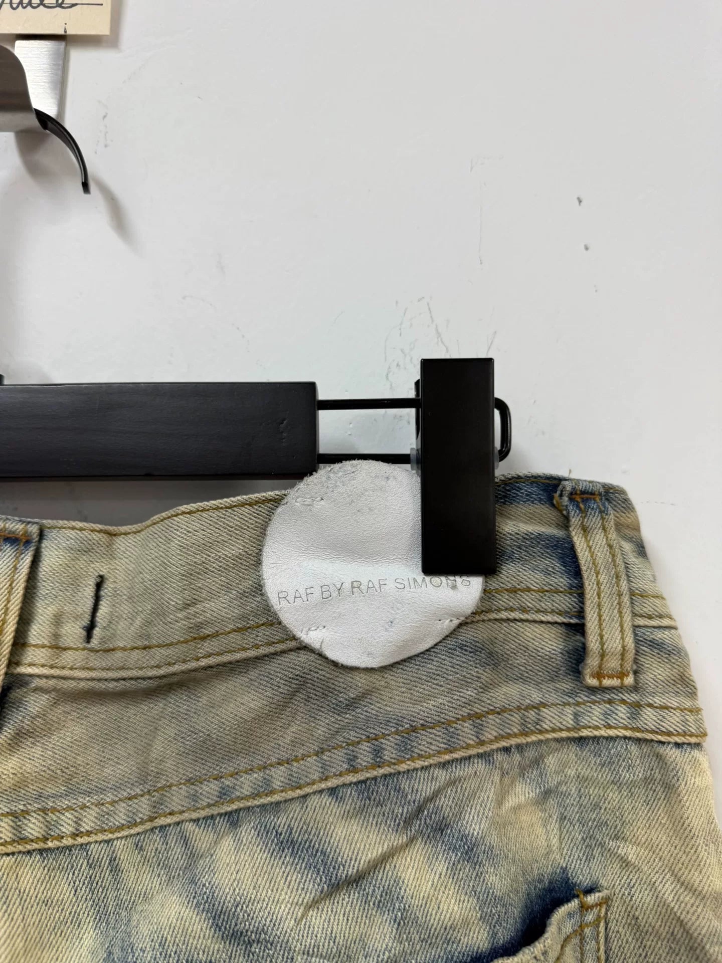 raf simons water-washed denim pants size M