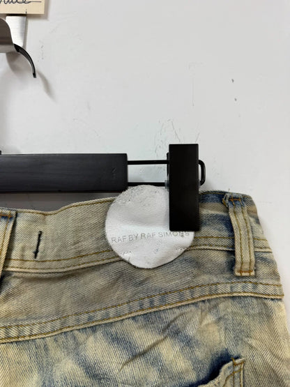 raf simons water-washed denim pants size M