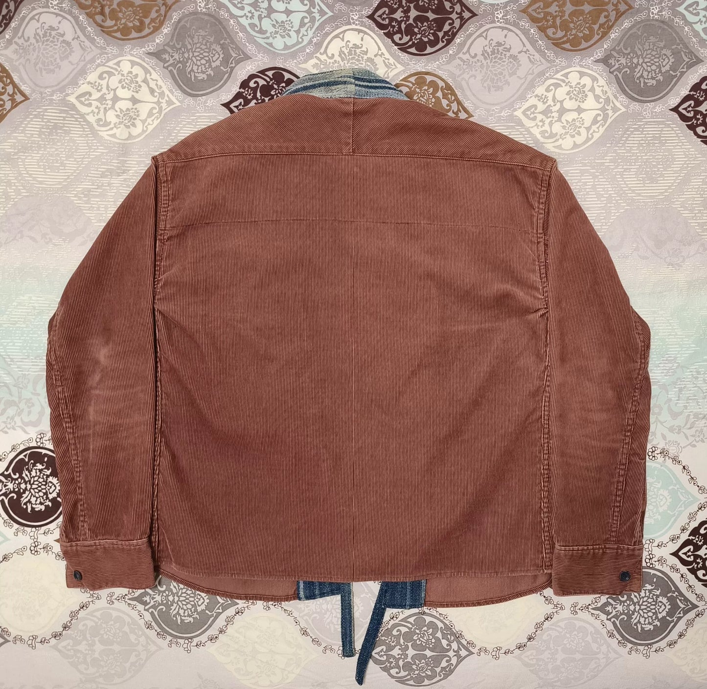 Visvim Brown Corduroy Robe with Collar