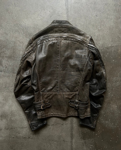 unique zipper leather jacket by nozomi ishiguro