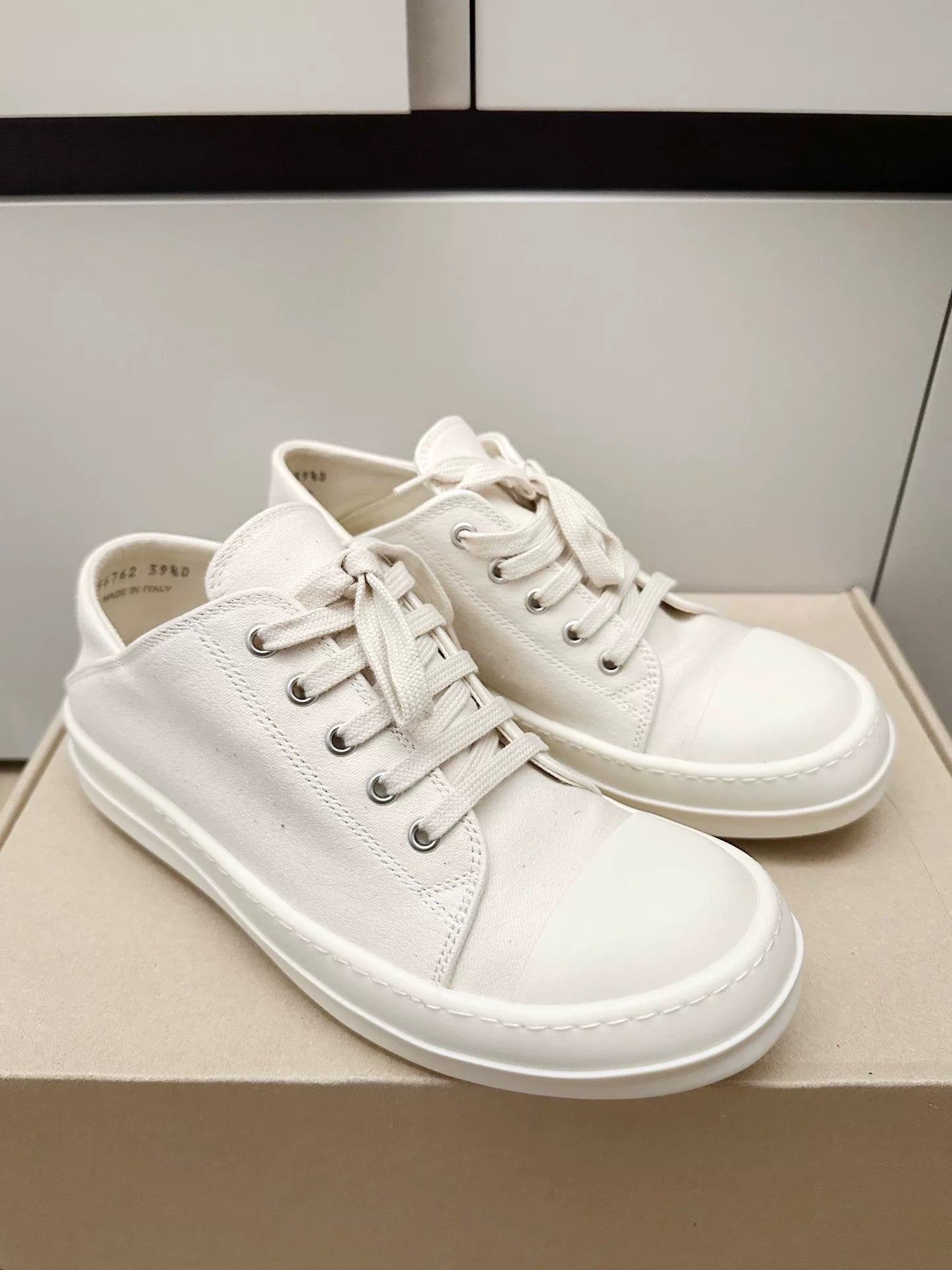 Rick Owens x Converse 24SS White Canvas