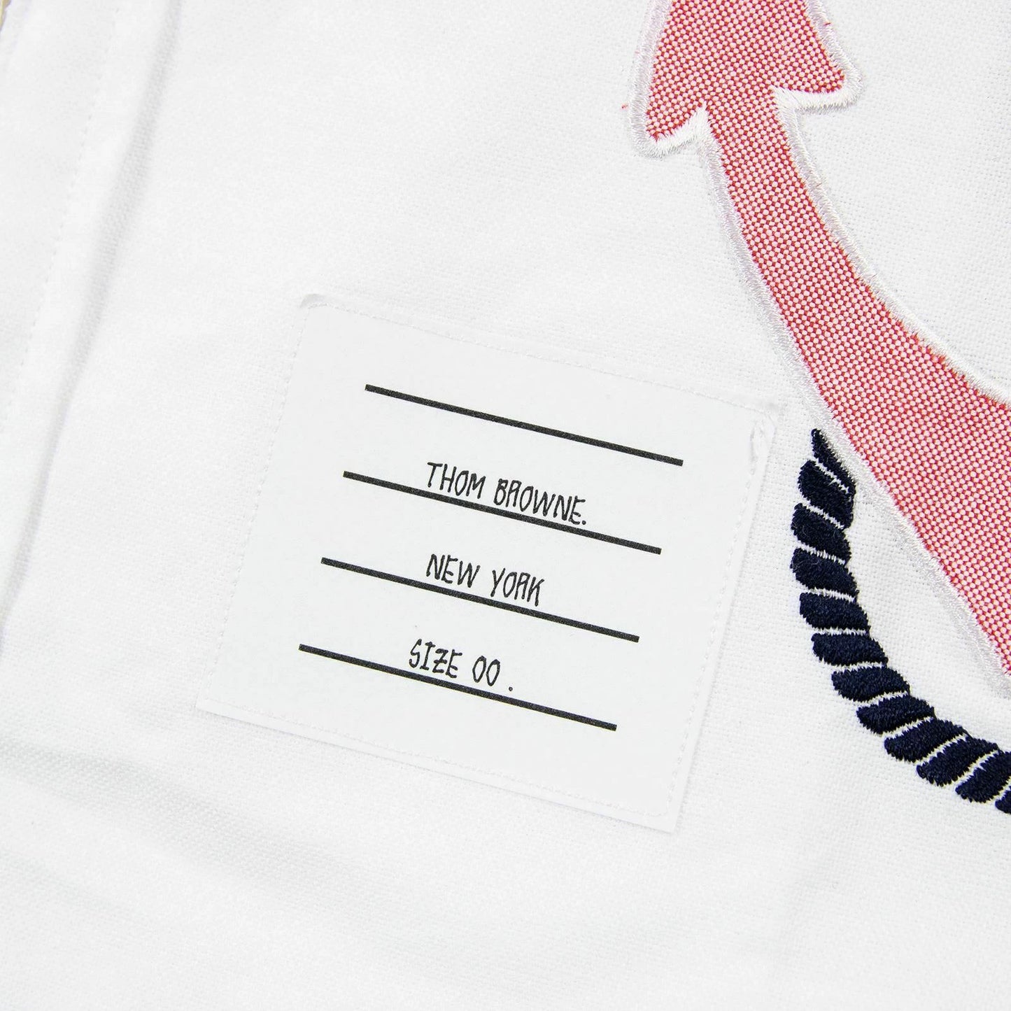 Thom Browne White Embroidered Shirt