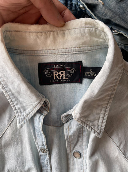 RRL Washed Blue Shirt
