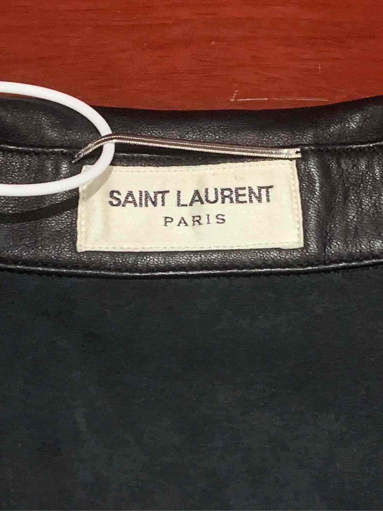 Saint Laurent Lace-Up Front Leather Jacket