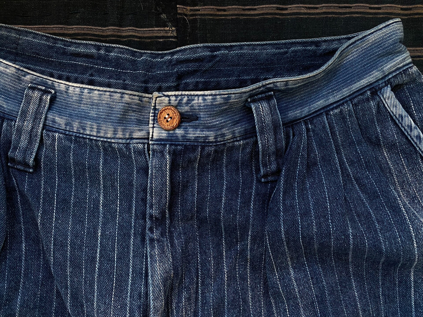 porter classic hawaiian denim pants