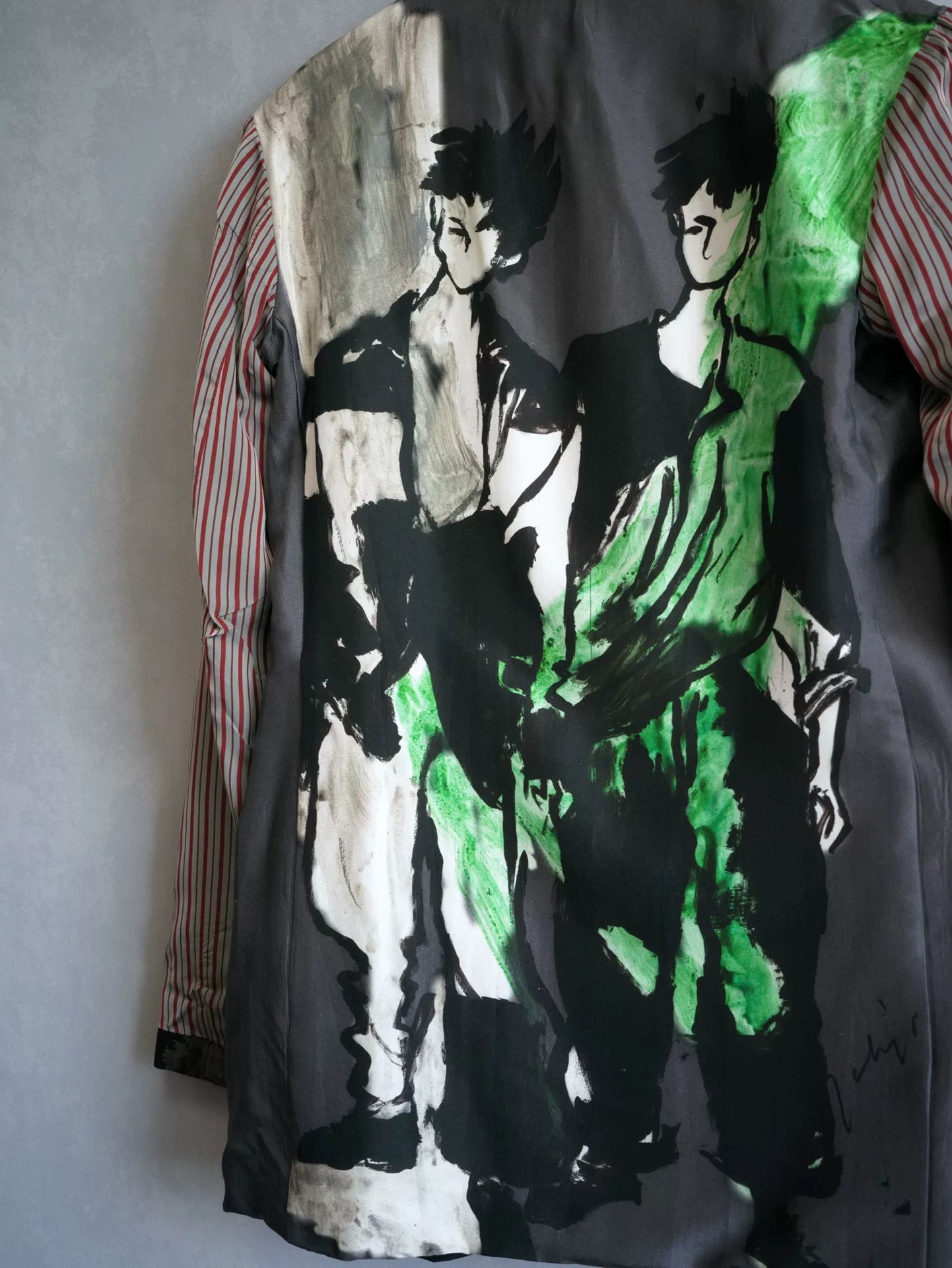 yohji yamamoto twin dye suit set