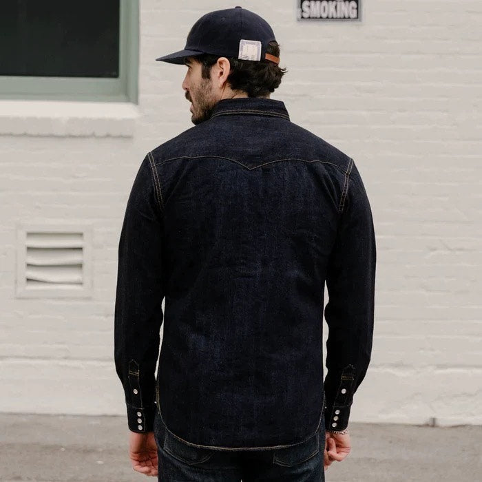 THE FLAT HEAD Classic Workwear Denim Shirt