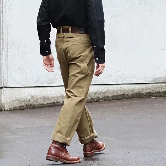 High-Waist Straight Leg Work Pants