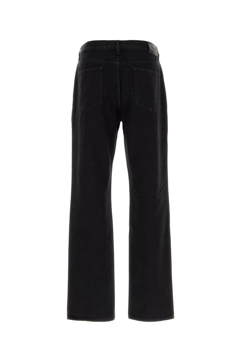SAINT LAURENT Black Wide-Leg Jeans