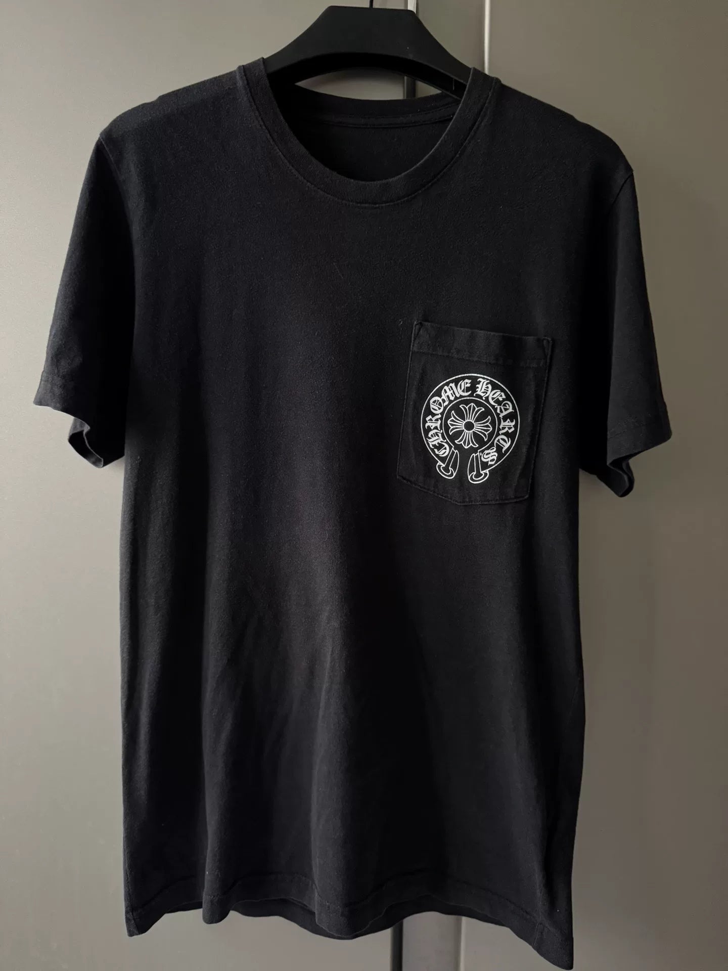 chrome hearts black graphic short sleeve t-shirt
