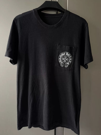 chrome hearts black graphic short sleeve t-shirt