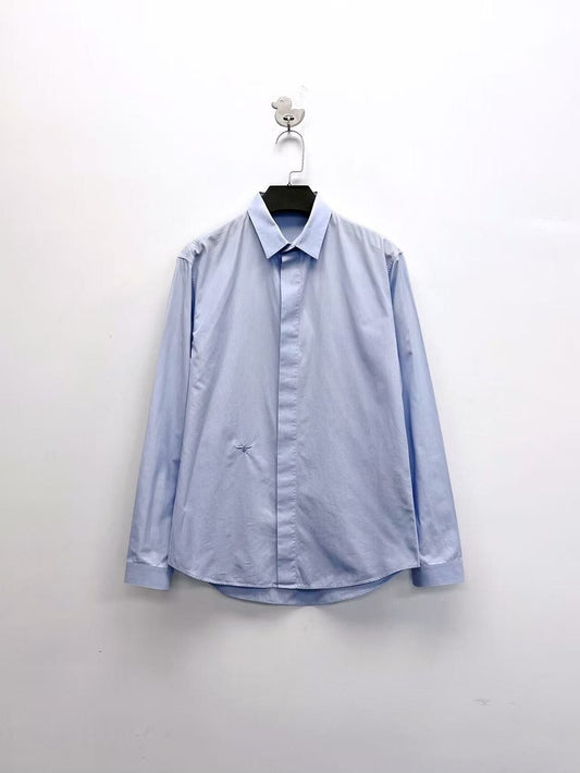 dior light blue embroidered cd bee shirt