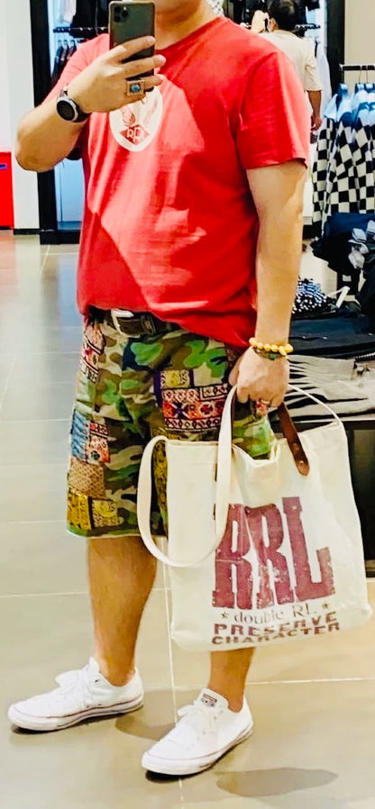 RRL Early Classic Logo Double RL Tote