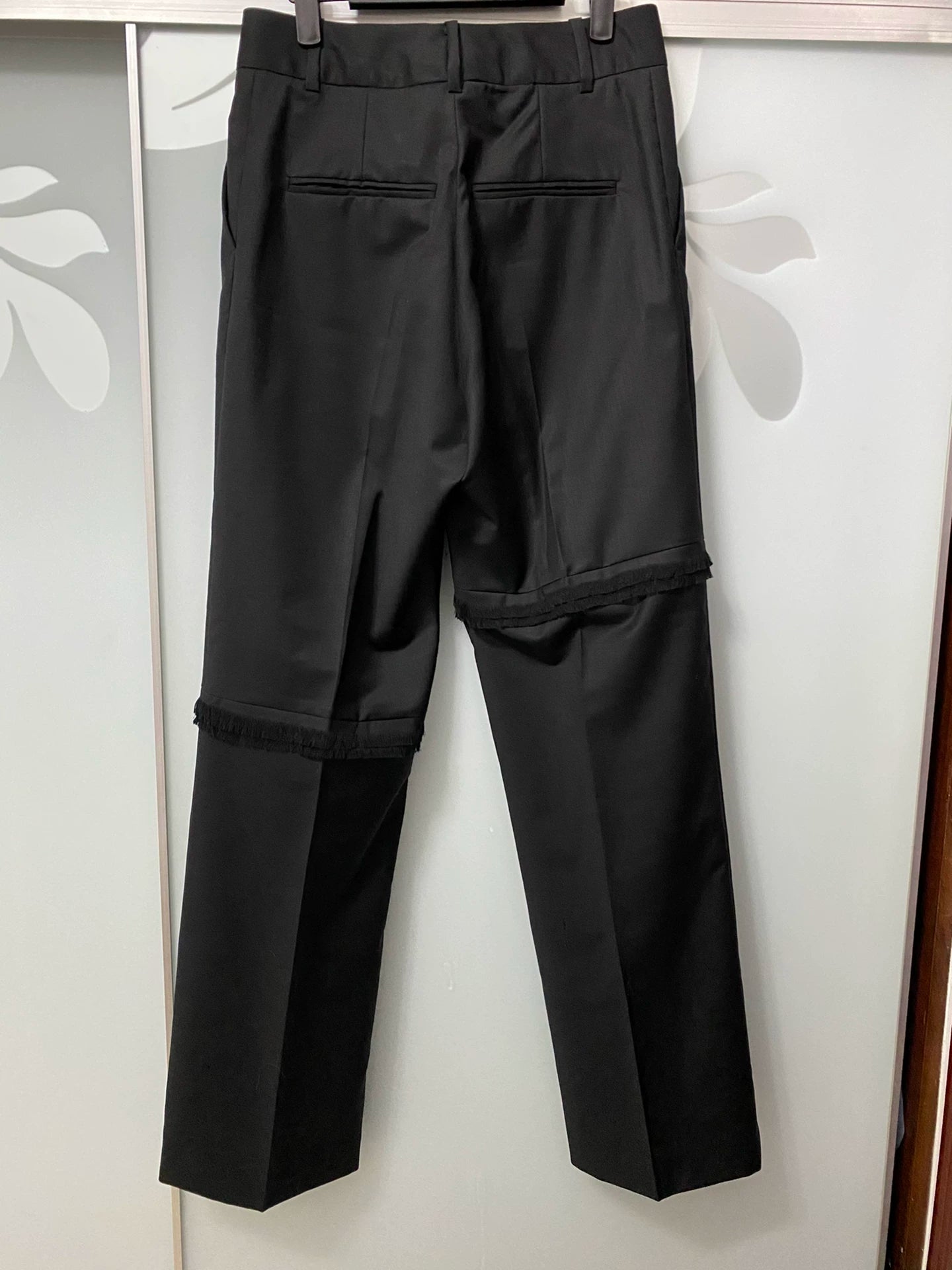 Namacheko 18SS Wool Fringe Wide-Leg Pants