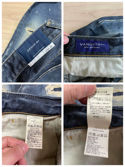 denim by vanquish fragment lightning wash pants