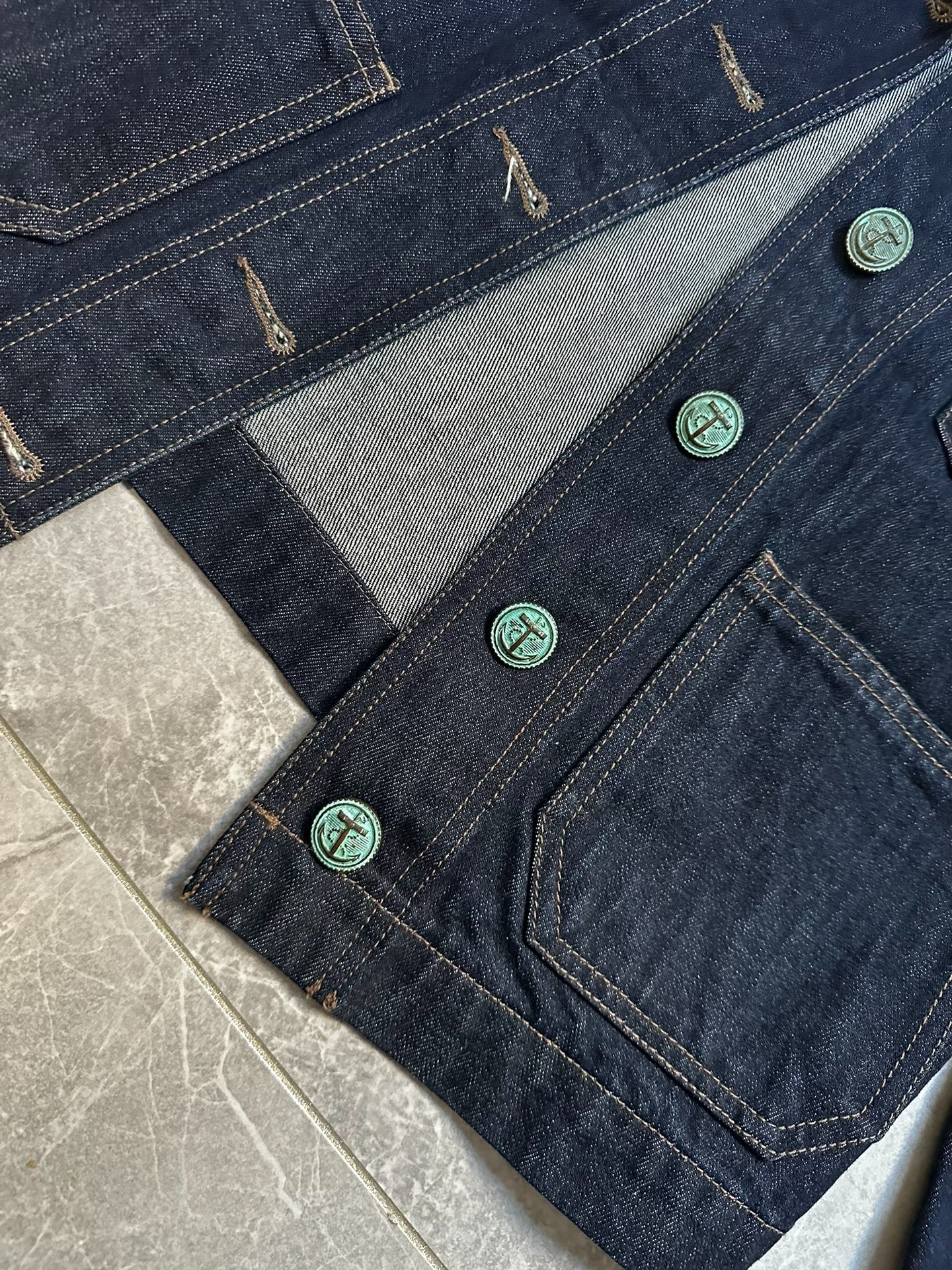 Ralph Lauren Heavyweight Raw Denim Shawl Collar Jacket