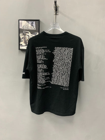 Undercover Black Short Sleeve Tee with Design