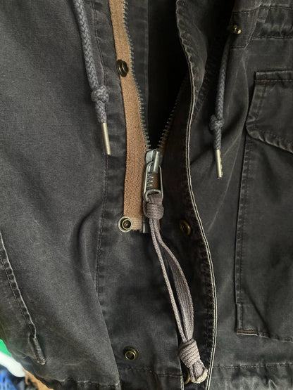 classic military style parka jacket