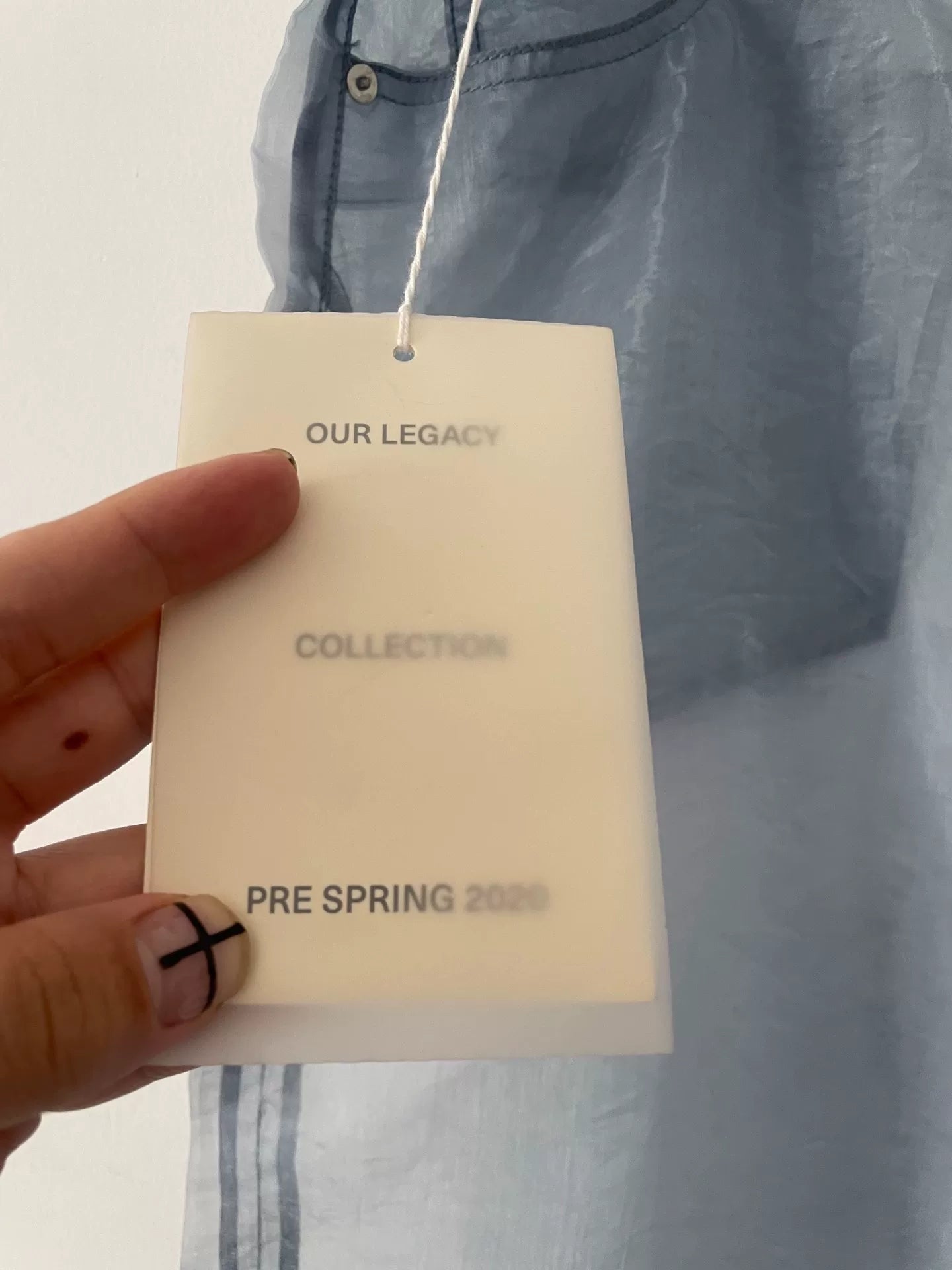 transparent denim pants for layering