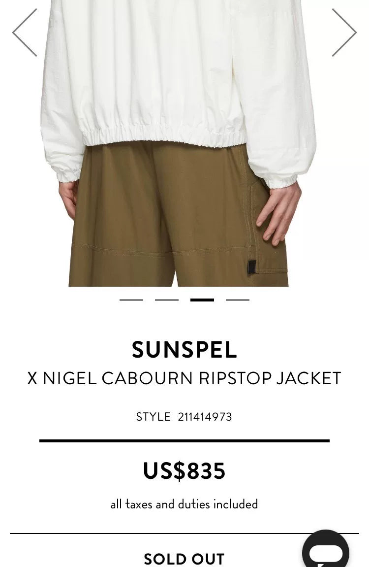 Sunspel x Nigel Cabourn Ripstop Army Jacket