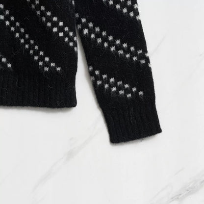 Saint Laurent Men's Zigzag Knit Sweater