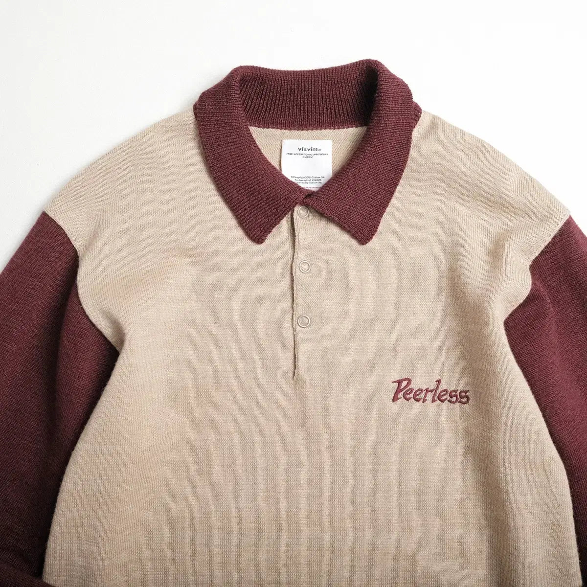 Visvim Godfrey Linen Wool Long-Sleeve Polo