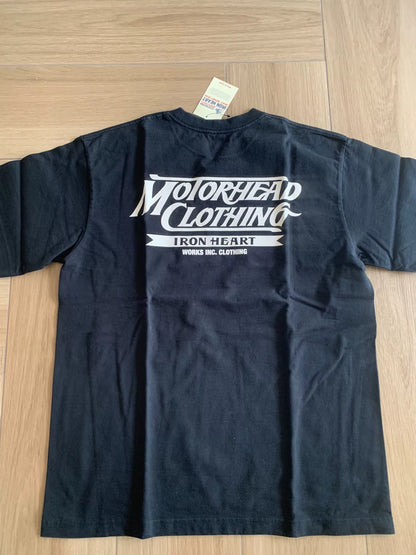 black motorcycle graphic short sleeve t-shirt