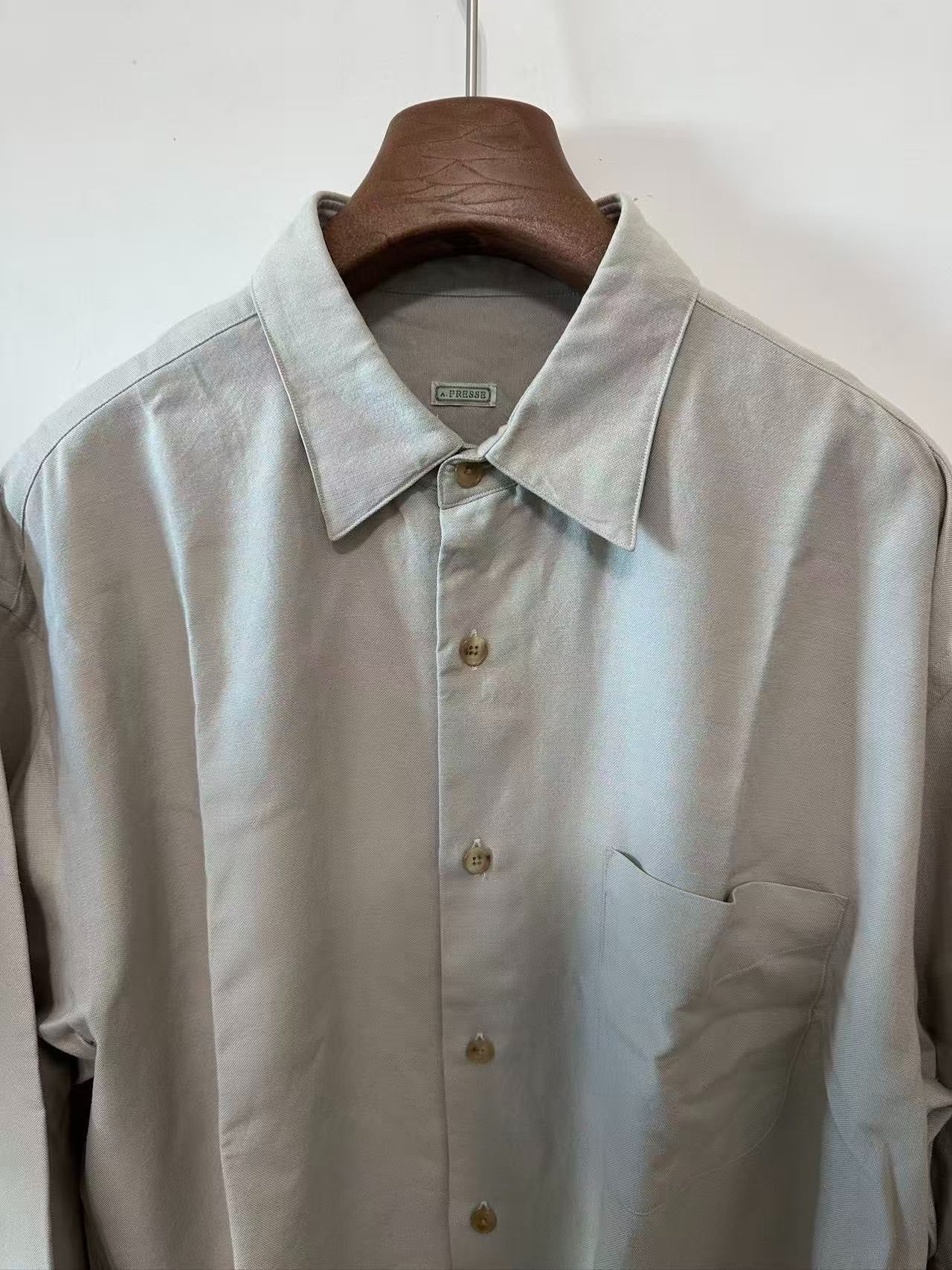 A.PRESSE 25SS Silk Blend Shirt