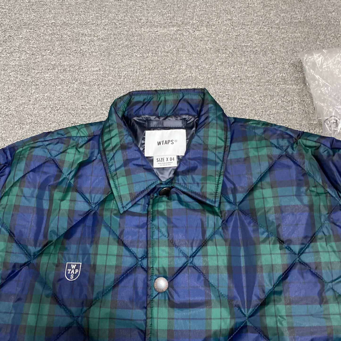 WTAPS 22AW CHIEF Plaid Puffer Jacket