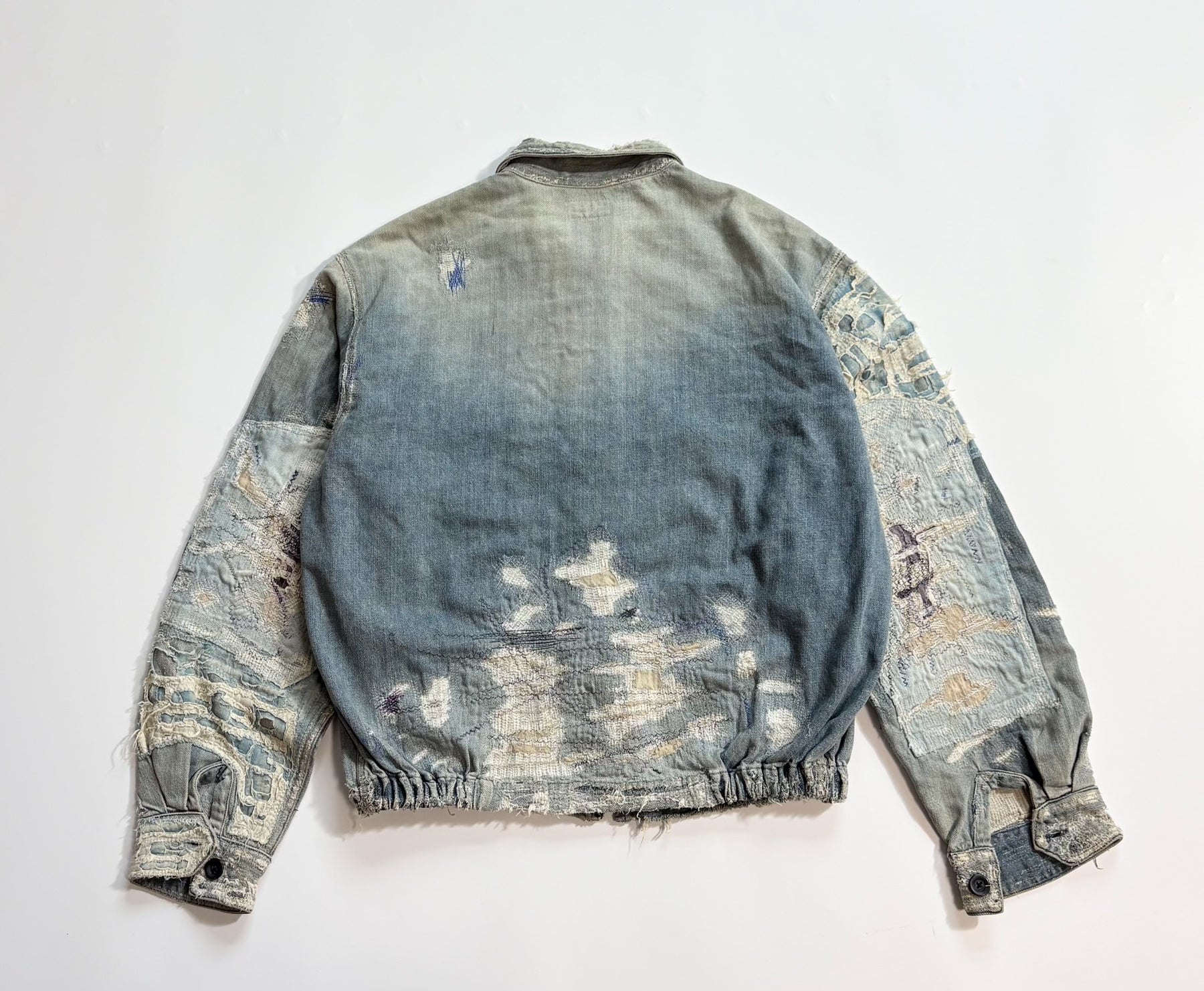 KAPITAL BORO Distressed Denim Jacket