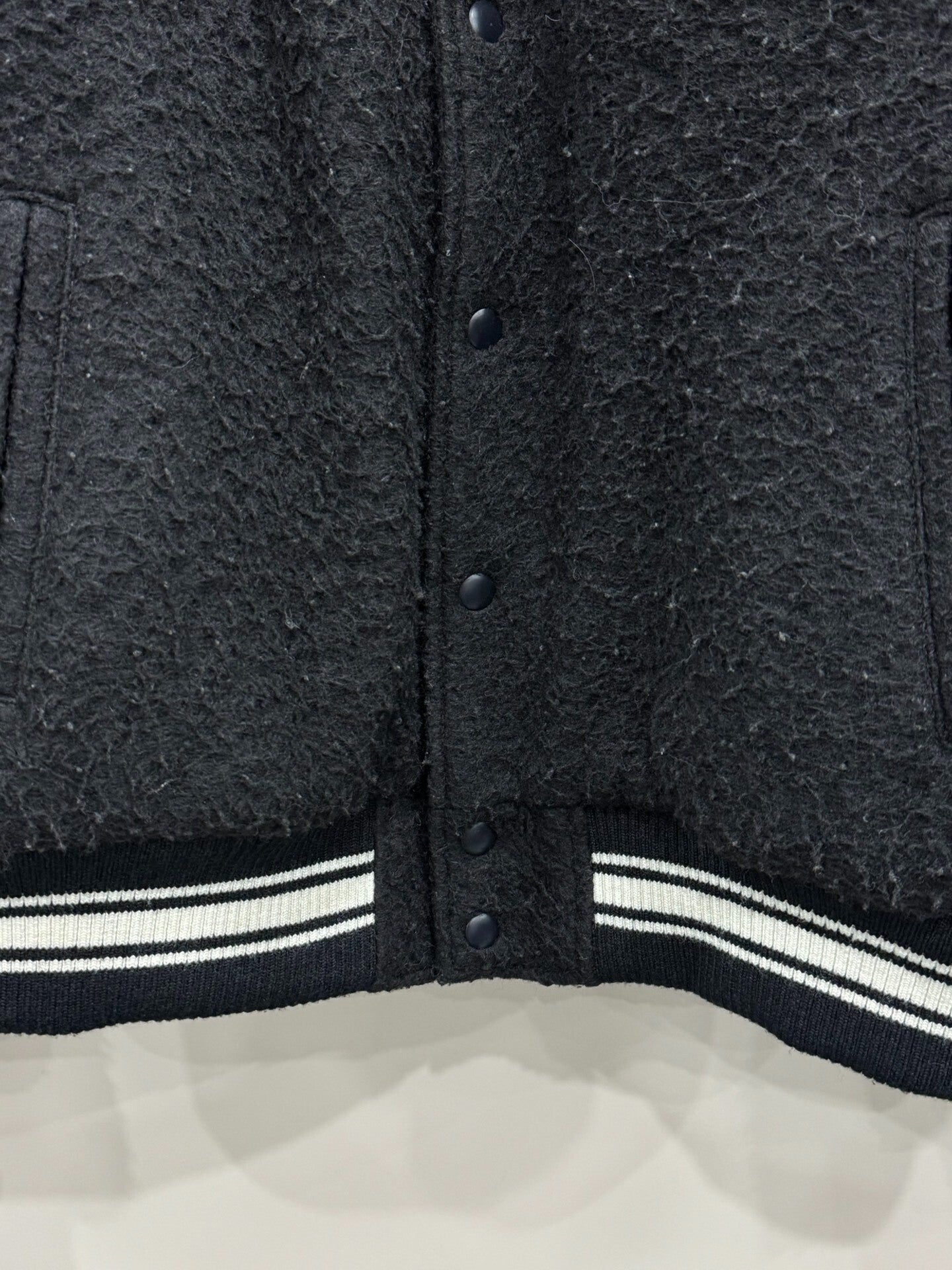 stussy wool embroidered bomber jacket size L