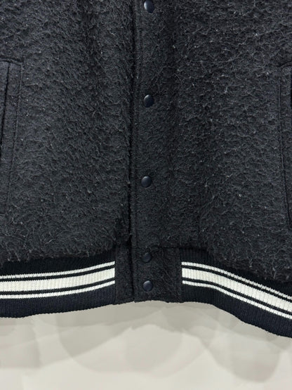 stussy wool embroidered bomber jacket size L