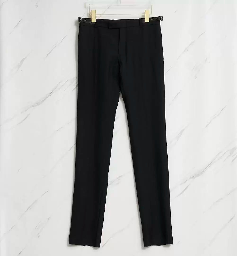 Saint Laurent Men's Black Wool Trousers