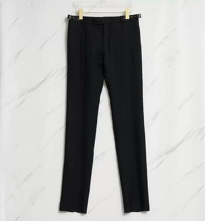 Saint Laurent Men's Black Wool Trousers
