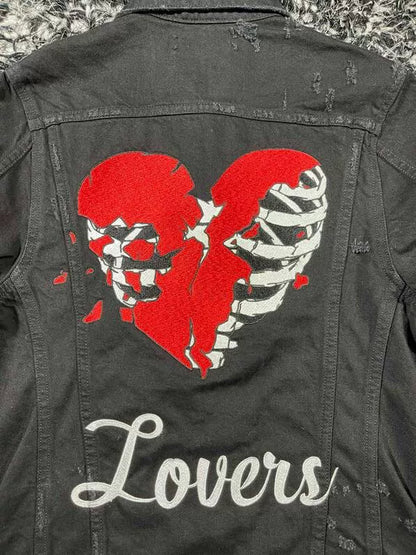 amiri lovers trucker denim jacket