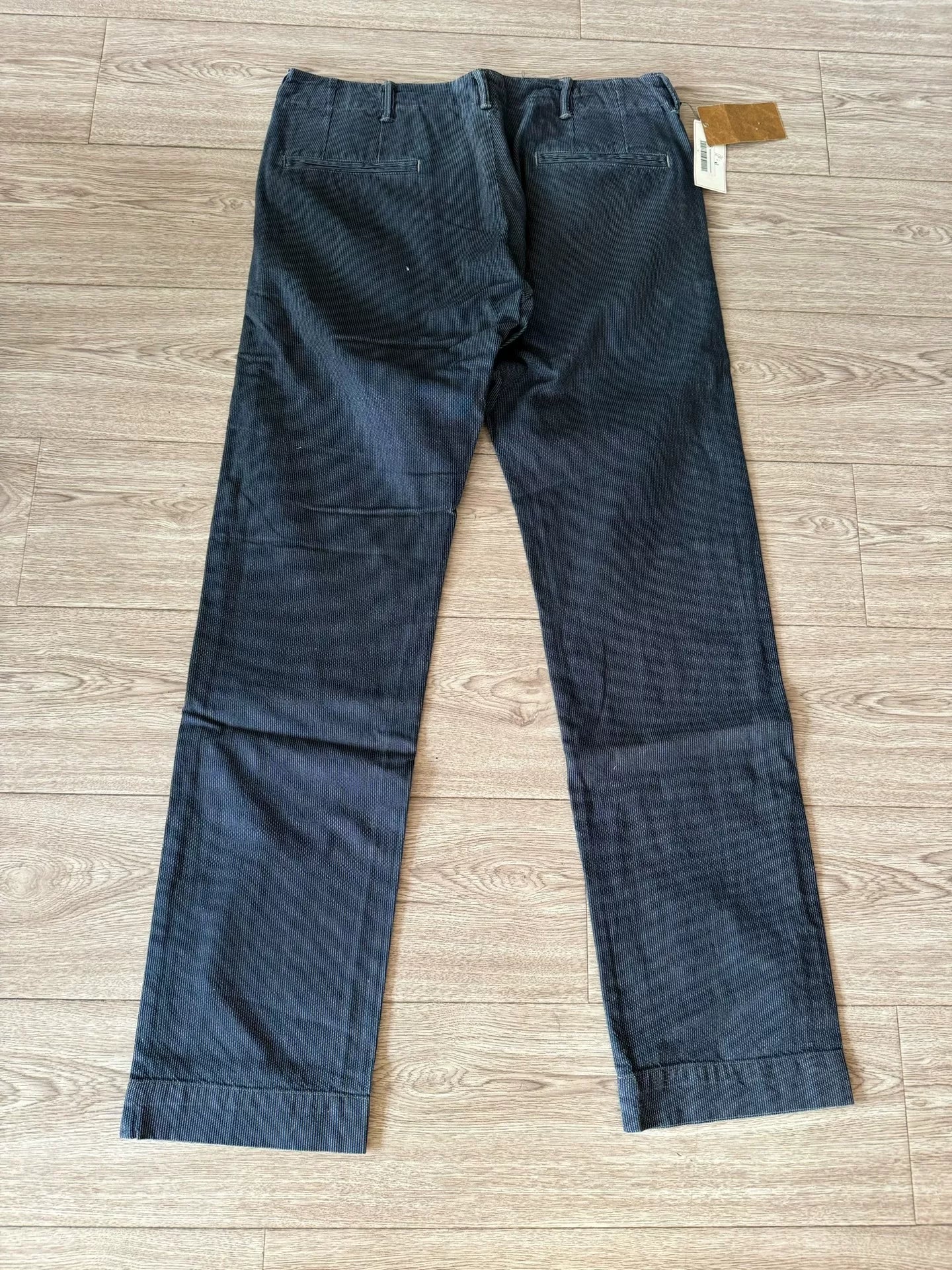 RRL Blue-Dyed Wabash Casual Pants