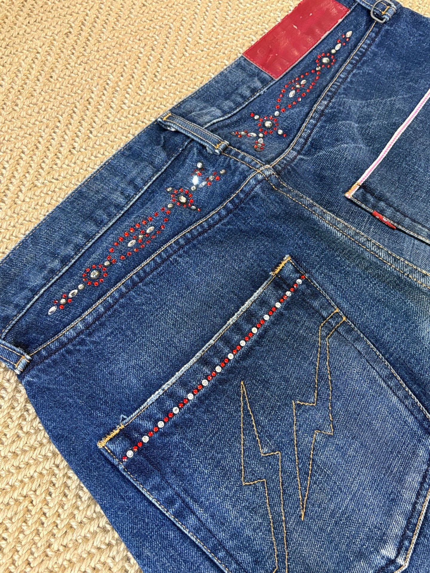 Levi's Fenom Crush Washed Distressed Rhinestone Jeans