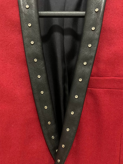 Saint Laurent SLP 13FW Red Studded Blazer
