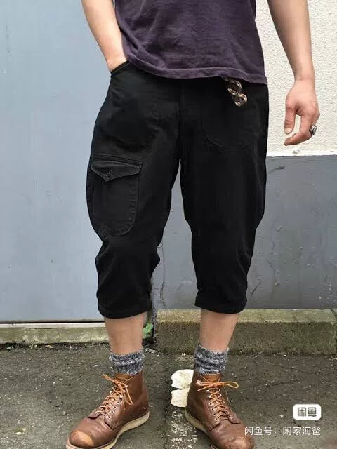 freewheelers erickson black capped pants